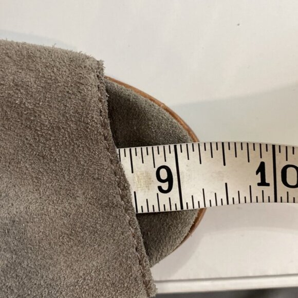 Jeffrey Campbell Briana Grey Suede Open Toe Booties Size 6 - Picture 13 of 14